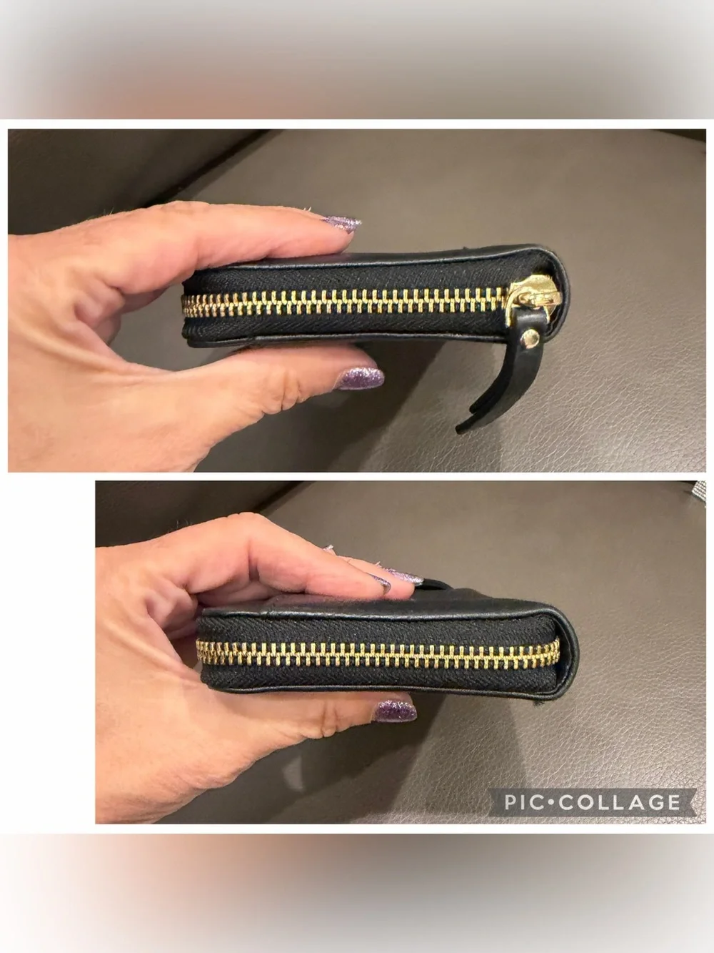 kate spade Black Leather Continental Wallet